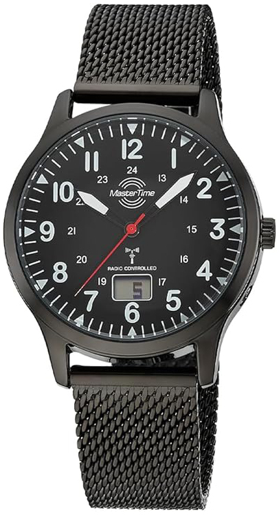 Master Time Herrklocka MTGA-10960-22M Super Power Svart/St&aring;l &Oslash;41 mm