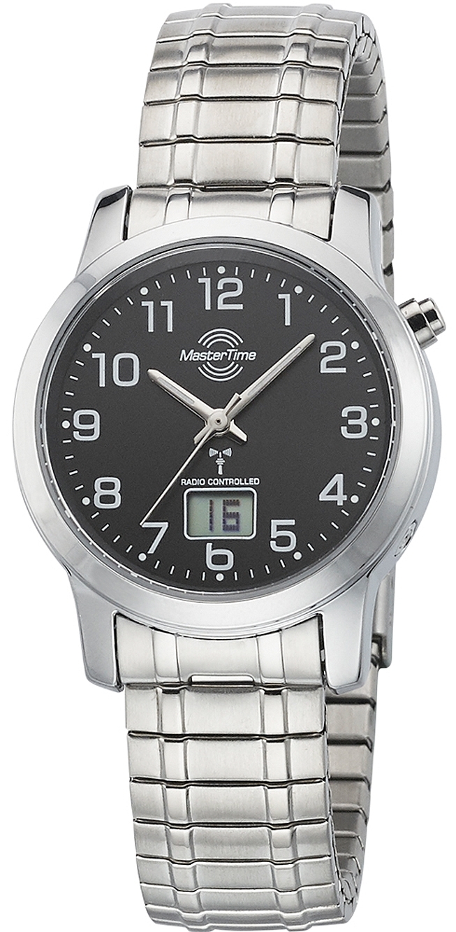 Master Time Damklocka MTLA-10309-22M Funk Basic Svart/Stål Ø34 mm - Master Time