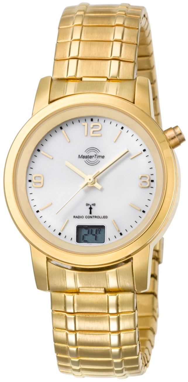 Master Time Damklocka MTLA-10313-12M Funk Basic Vit/Gulguldtonat - Master Time