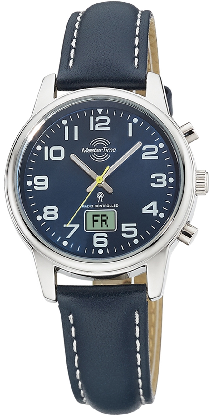 Master Time Damklocka MTLA-10818-32L Classic Blå/Läder Ø34 mm - Master Time