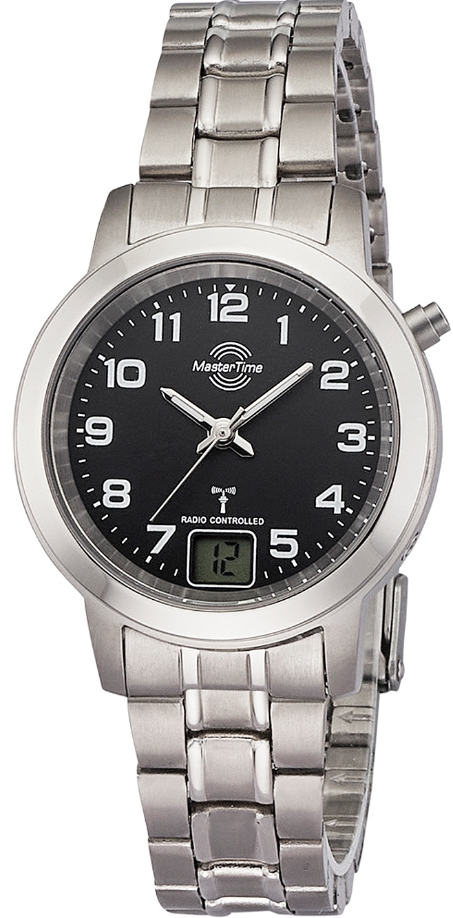 Master Time Damklocka MTLT-10758-22M Funk Basic Svart/Titan Ø34 mm - Master Time