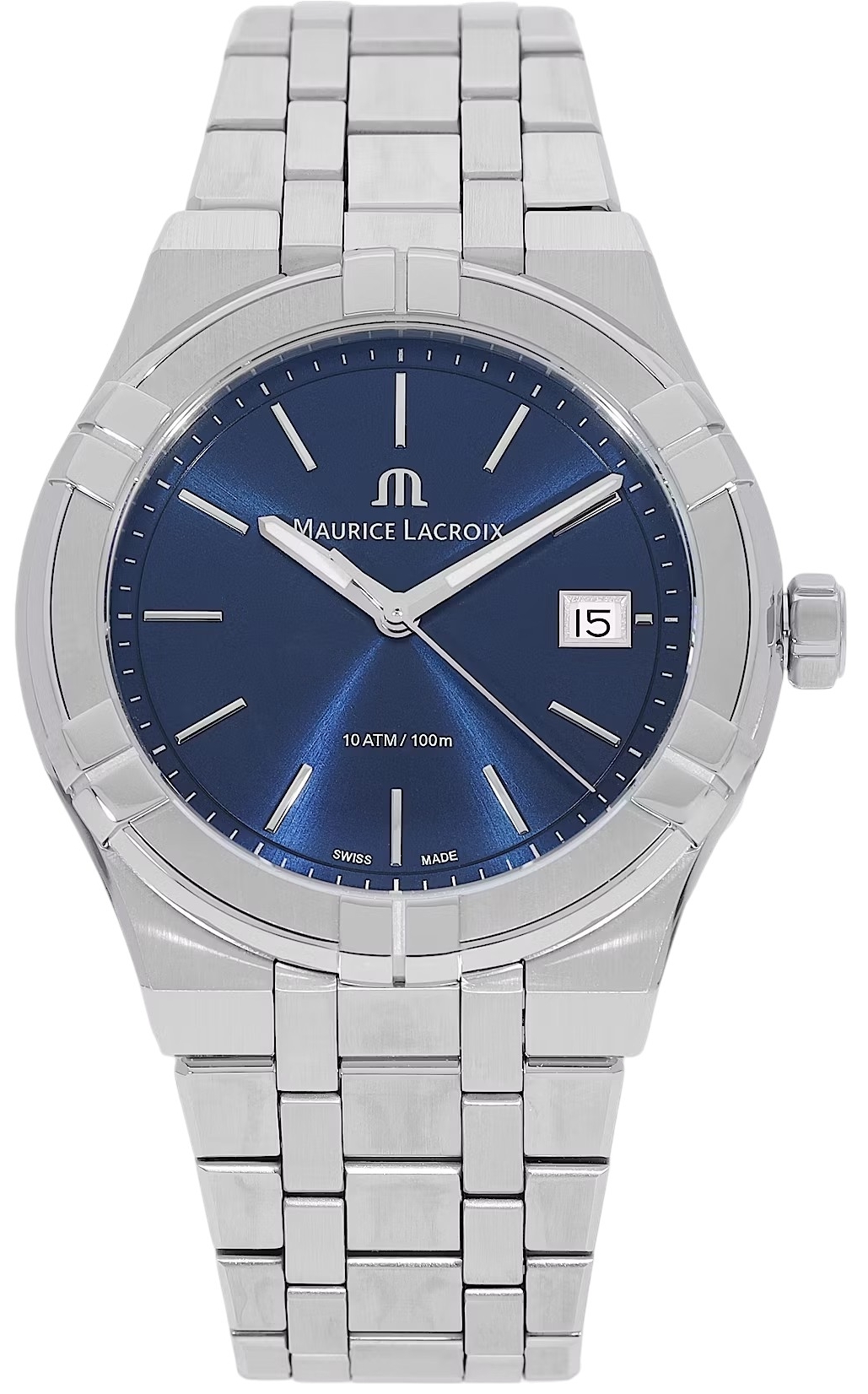 Maurice Lacroix Herrklocka AI1108-SS002-430-1 Aikon Blå/Stål Ø40 mm - Maurice Lacroix