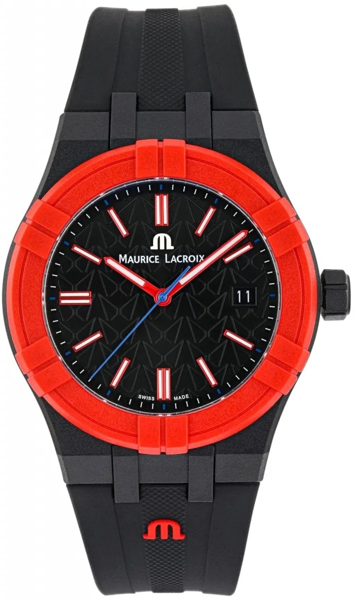 Maurice Lacroix Herrklocka AI2008-04000-400-J Aikon Svart/Gummi Ø40 - Maurice Lacroix