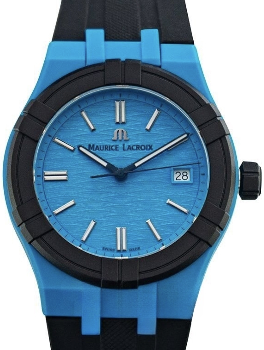 Maurice Lacroix AI2008-80080-300-0 Aikon Blå/Gummi Ø40 mm - Maurice Lacroix