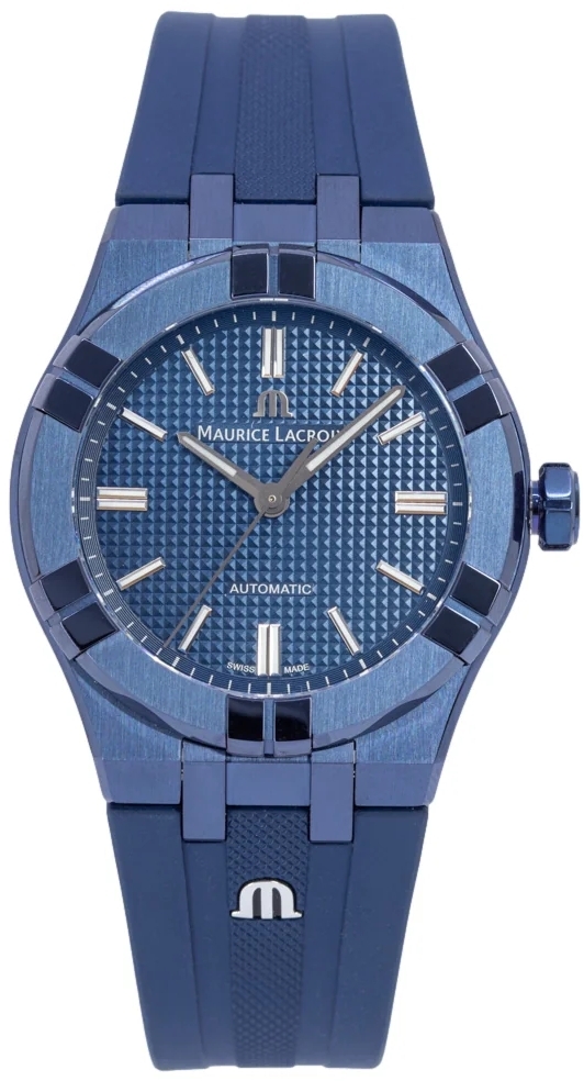 Maurice Lacroix Herrklocka AI6007-PVC00-430-4 Aikon Blå/Gummi Ø39 mm - Maurice Lacroix