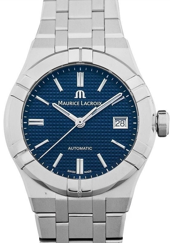 Maurice Lacroix Herrklocka AI6007-SS00F-430-C Aikon Bl&aring;/St&aring;l &Oslash;39 mm