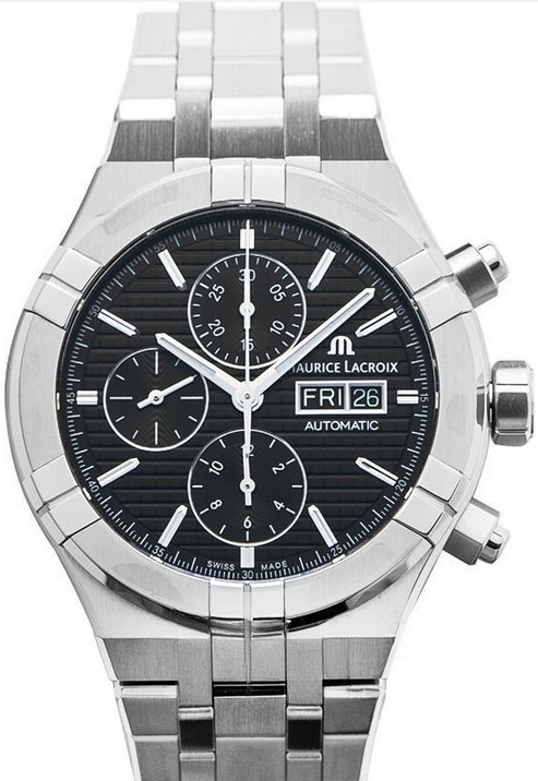 Maurice Lacroix Herrklocka AI6038-SS002-330-1 Aikon Svart/Stål Ø44 - Maurice Lacroix