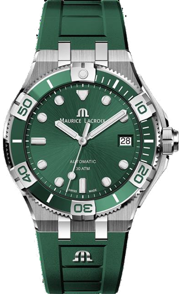 Maurice Lacroix Herrklocka AI6057-SSL50-630-5 Aikon Grön/Gummi Ø38 - Maurice Lacroix