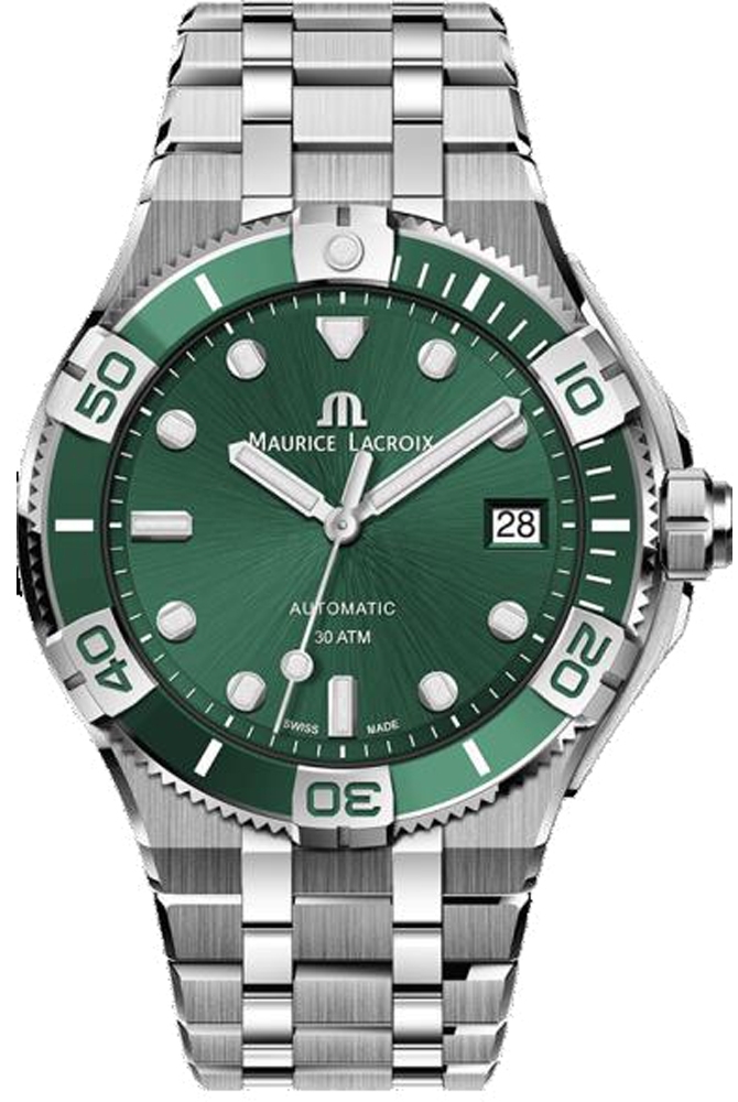 Maurice Lacroix AI6057-SSL52-630-1 Aikon Grön/Stål Ø38 mm - Maurice Lacroix