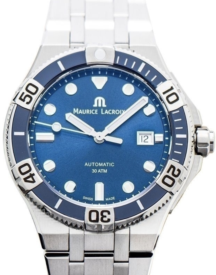 Maurice Lacroix Herrklocka AI6058-SS002-430-1 Aikon Blå/Stål Ø43 mm - Maurice Lacroix