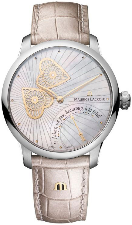 Maurice Lacroix Herrklocka MP6068-SS001-160-1 Masterpiece Vit/Läder - Maurice Lacroix
