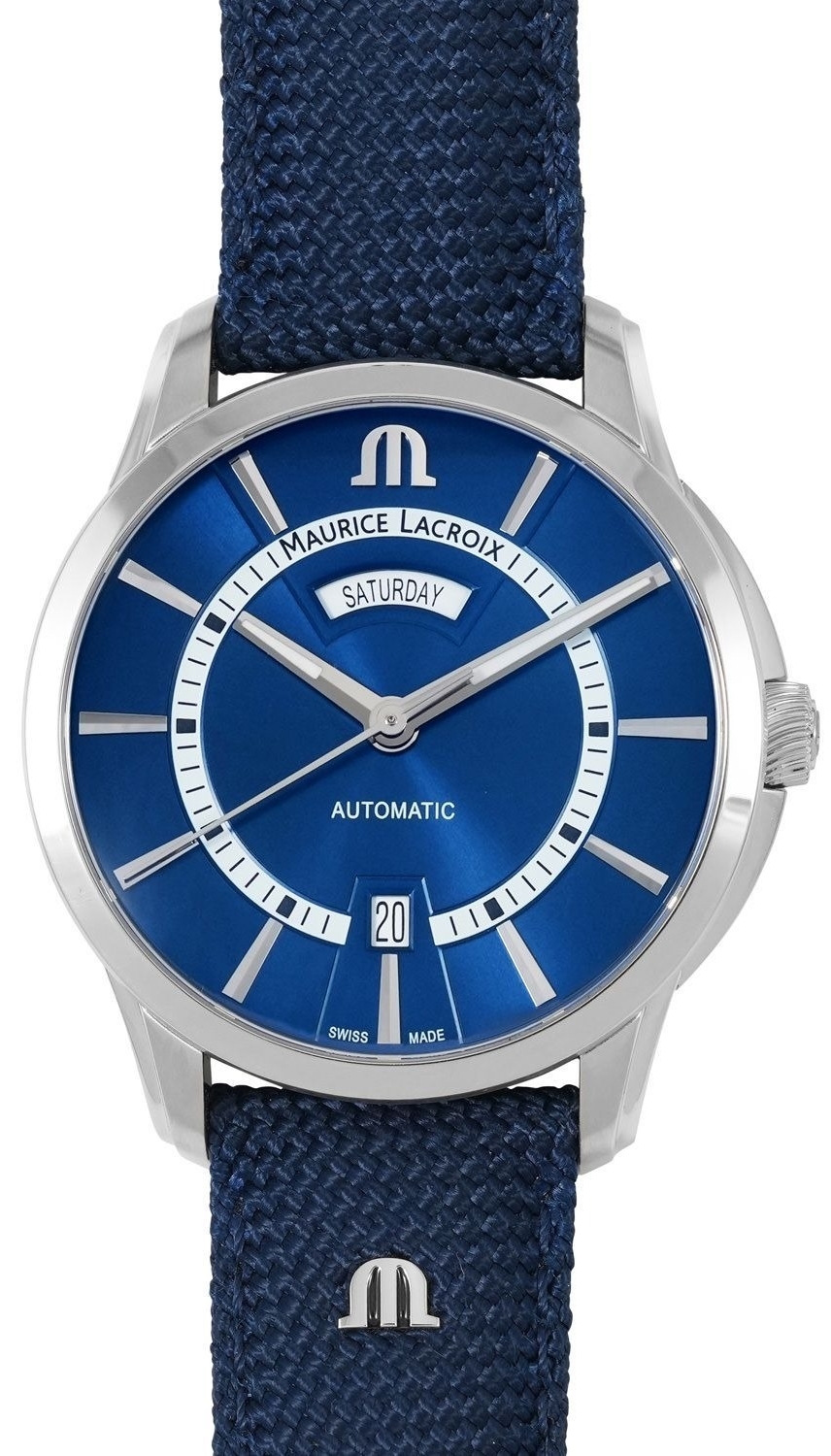 Maurice Lacroix Herrklocka PT6358-SS004-431-4 Pontos Blå/Textil - Maurice Lacroix