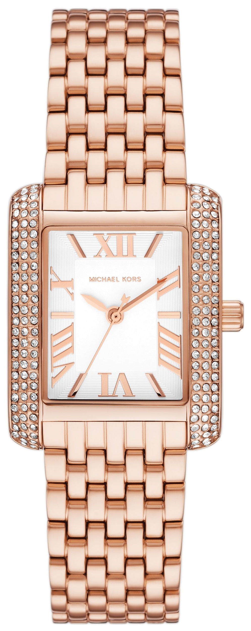 Michael Kors Damklocka MK4743 Emery Vit/Roséguldstonat stål Ø33 mm - Michael Kors