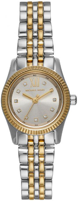 Michael Kors Damklocka MK4815SET Lexington Grå/Gulguldtonat stål - Michael Kors