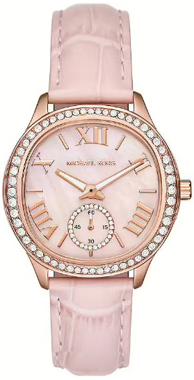 Michael Kors Damklocka MK4820 Sage Rosa/Läder Ø38 mm - Michael Kors