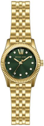 Michael Kors Damklocka MK4842 Lexington Grön/Gulguldtonat stål Ø26 - Michael Kors