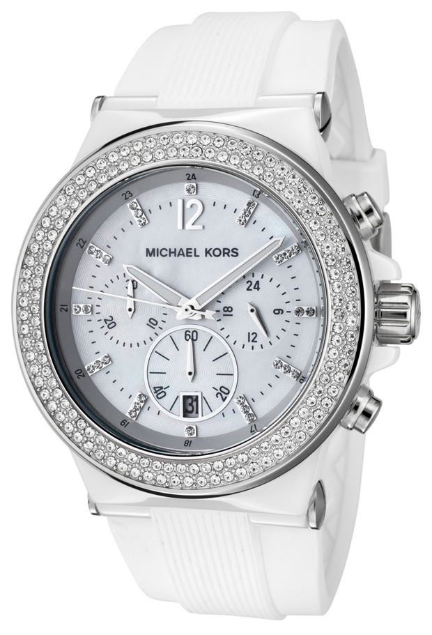 Michael Kors Damklocka MK5392 Vit/Plast Ø35 mm - Michael Kors