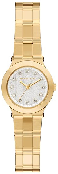 Michael Kors Damklocka MK7567 Billie Vit/Gulguldtonat st&aring;l &Oslash;26 mm