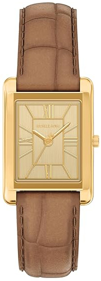 Michael Kors Damklocka MK7584 Essex Guld/L&auml;der