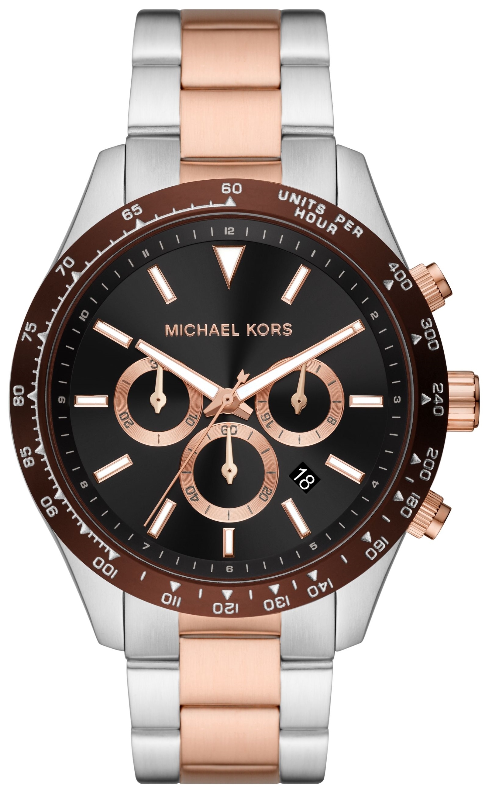 Michael Kors Herrklocka MK8913 Layton Svart/Stål Ø45 mm - Michael Kors