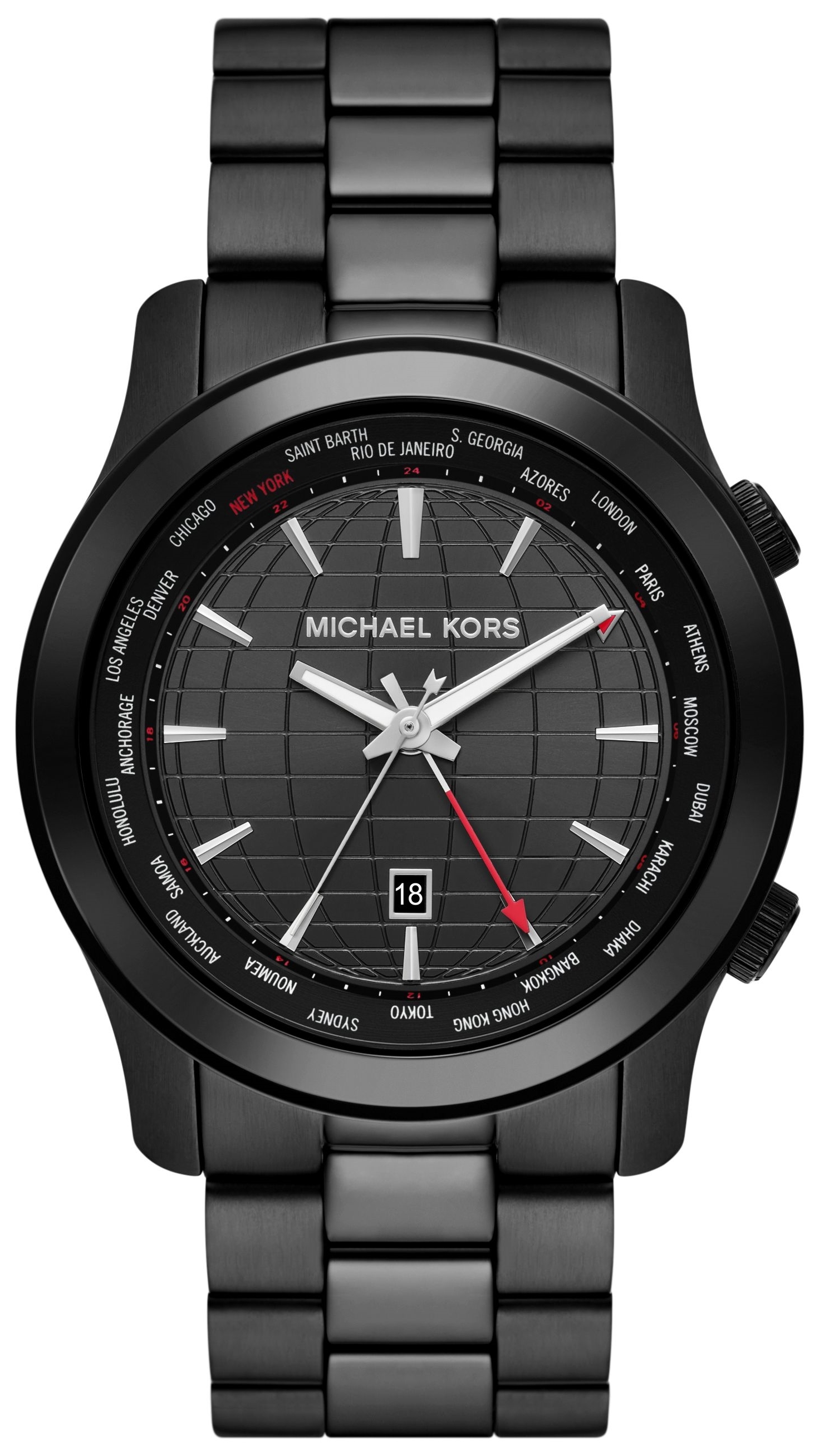 Michael Kors Herrklocka MK9110 Runway Svart/Stål Ø45 mm - Michael Kors