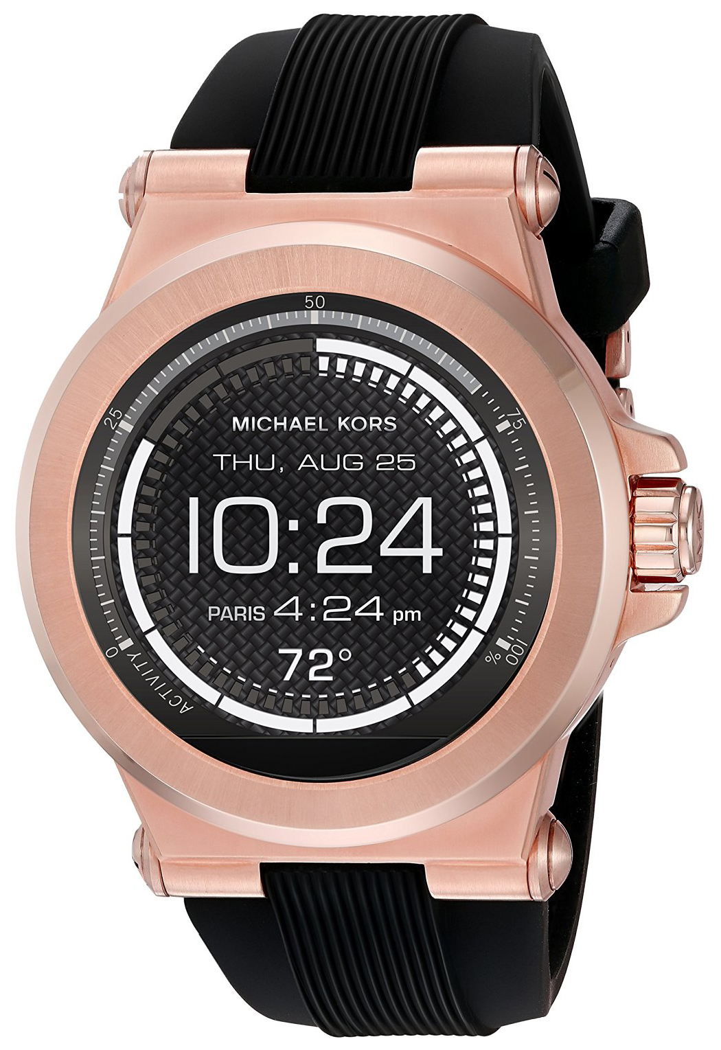 Michael Kors Smartwatch Herrklocka MKT5010 LCD/Gummi Ø46 mm - Michael Kors