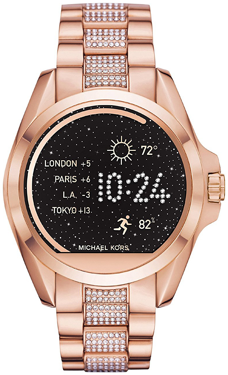 Michael Kors Smartwatch Damklocka MKT5018 LCD/Roséguldstonat stål Ø44.5