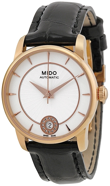 Mido Damklocka M007.207.36.036.00 Baroncelli Silverfärgad/Läder - Mido