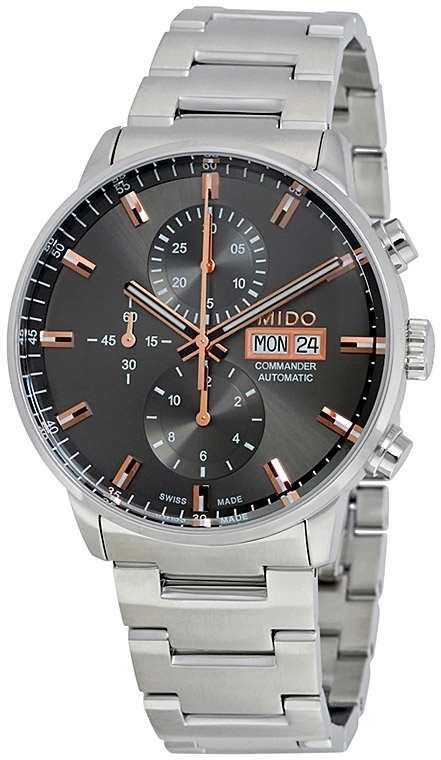 Mido Herrklocka M016.414.11.061.00 Commander Grå/Stål Ø42.5 mm - Mido