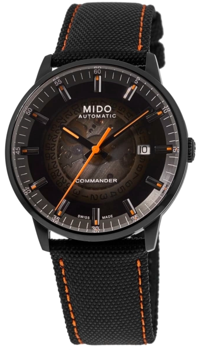 Mido Herrklocka M021.407.37.411.00 Commander Svart/Läder Ø40 mm - Mido