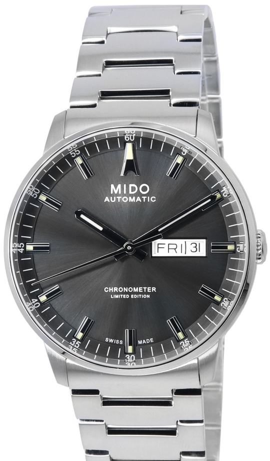 Mido Herrklocka M021.431.11.061.02 Commander Grå/Stål Ø40 mm - Mido