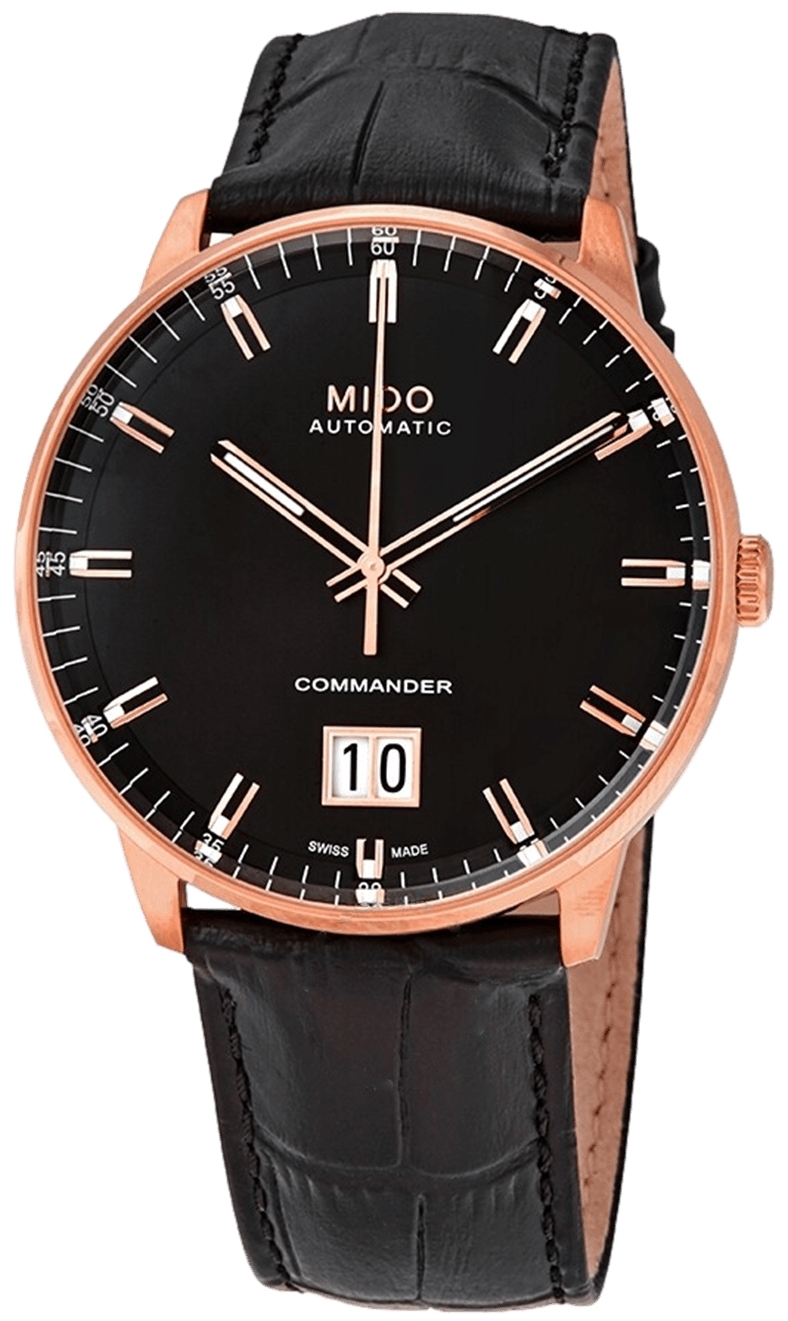 Mido Herrklocka M021.626.36.051.00 Commander Svart/Läder Ø42 mm - Mido