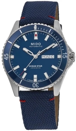 Mido Herrklocka M026.430.17.041.01 Ocean Star Blå/Läder Ø42.5 mm - Mido