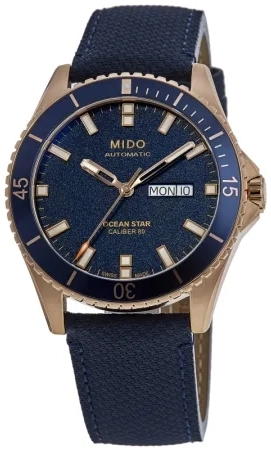 Mido Herrklocka M026.430.36.041.00 Ocean Star Blå/Läder Ø42.5 mm - Mido