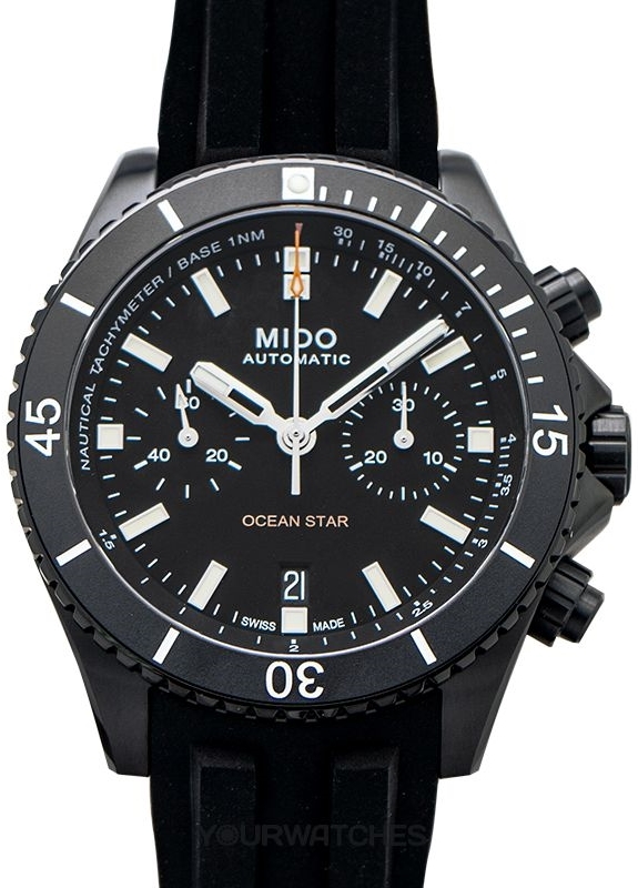Mido Herrklocka M026.627.37.051.00 Ocean Star Svart/Gummi Ø44 mm - Mido