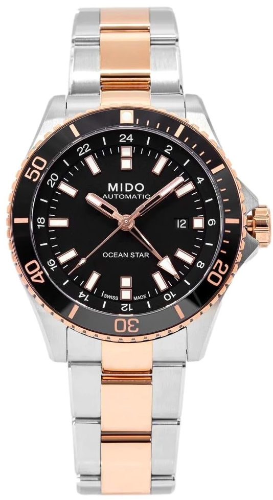 Mido Herrklocka M026.629.22.051.00 Ocean Star Svart/Roséguldstonat - Mido