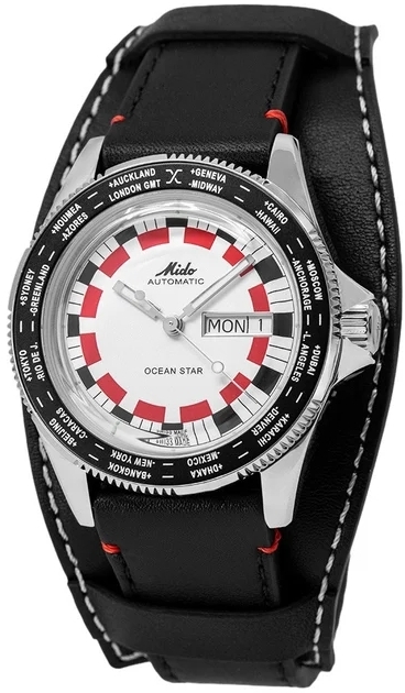 Mido Herrklocka M026.830.16.030.00 Ocean Star Vit/L&auml;der &Oslash;40.5 mm