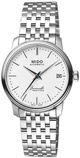 Mido Damklocka M027.207.11.010.00 Baroncelli Vit/Stål Ø33 mm - Mido