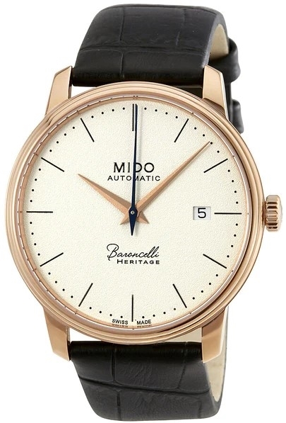 Mido Herrklocka M027.407.36.260.00 Baroncelli Beige/Läder Ø39 mm - Mido