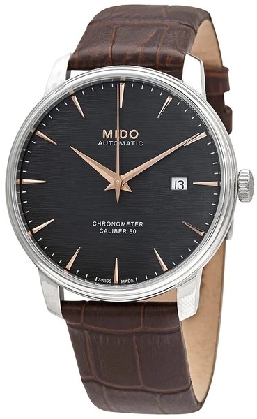 Mido Herrklocka M027.408.16.061.00 Baroncelli Grå/Läder Ø40 mm - Mido