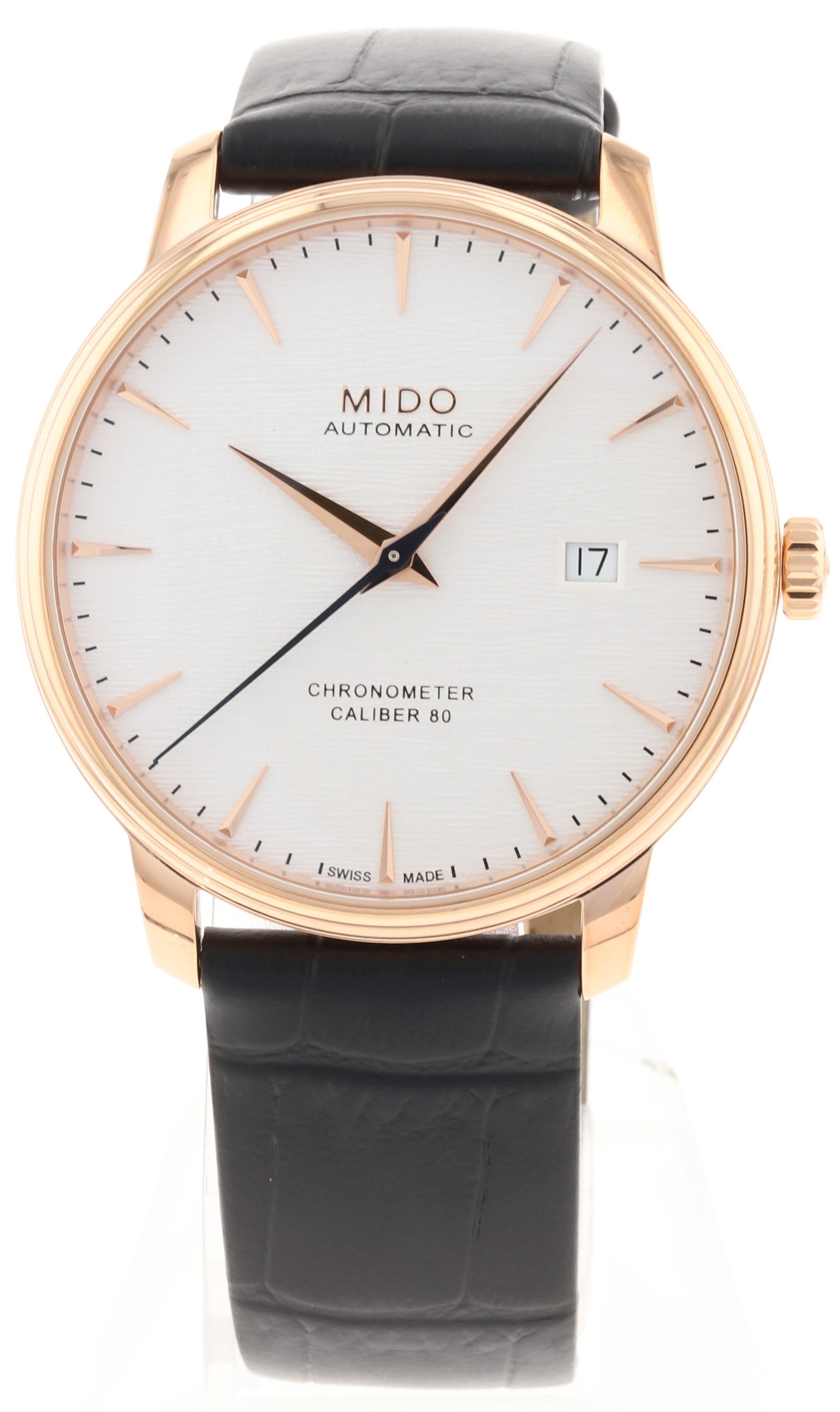 Mido Herrklocka M027.408.36.031.00 Baroncelli Silverfärgad/Läder - Mido
