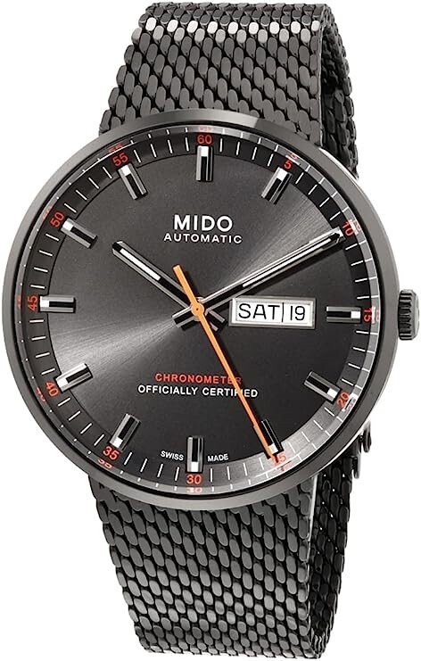 Mido Herrklocka M031.631.33.061.00 Commander Svart/Stål Ø42 mm - Mido