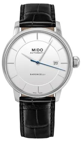 Mido Herrklocka M037.407.16.031.00 Baroncelli Silverfärgad/Läder - Mido