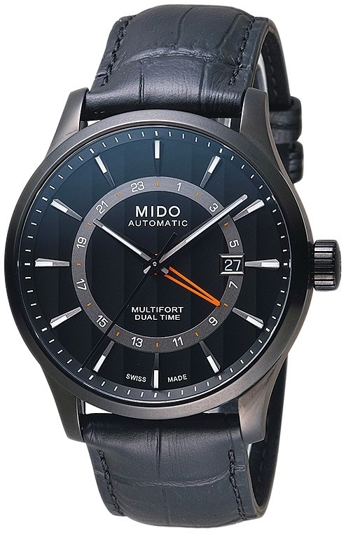 Mido Herrklocka M038.429.36.051.00 Multifort Svart/Läder Ø42 mm - Mido