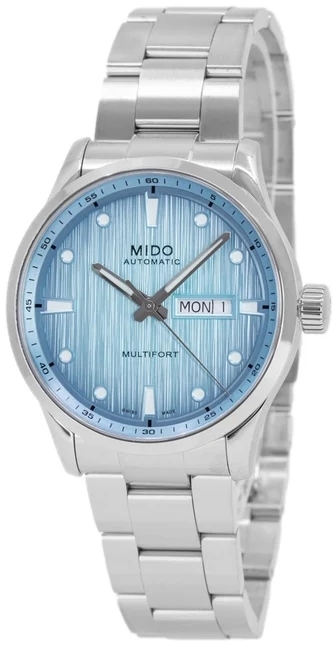 Mido Herrklocka M038.430.11.041.00 Multifort Bl&aring;/St&aring;l &Oslash;42 mm
