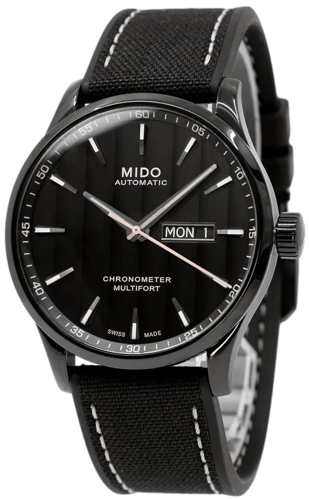 Mido Herrklocka M038.431.37.051.00 Multifort Svart/Gummi Ø42 mm - Mido
