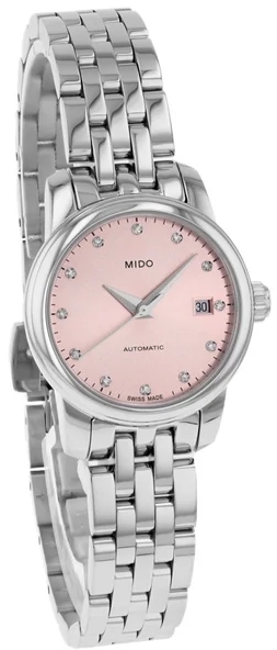 Mido Damklocka M039.007.11.336.00 Baroncelli Rosa/St&aring;l &Oslash;25 mm
