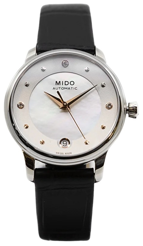 Mido Damklocka M039.207.16.106.00 Baroncelli Silverfärgad/Läder - Mido