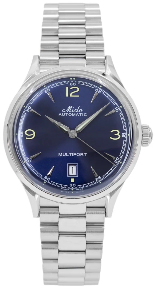 Mido Herrklocka M040.407.11.047.00 Multifort Blå/Stål Ø40 mm - Mido