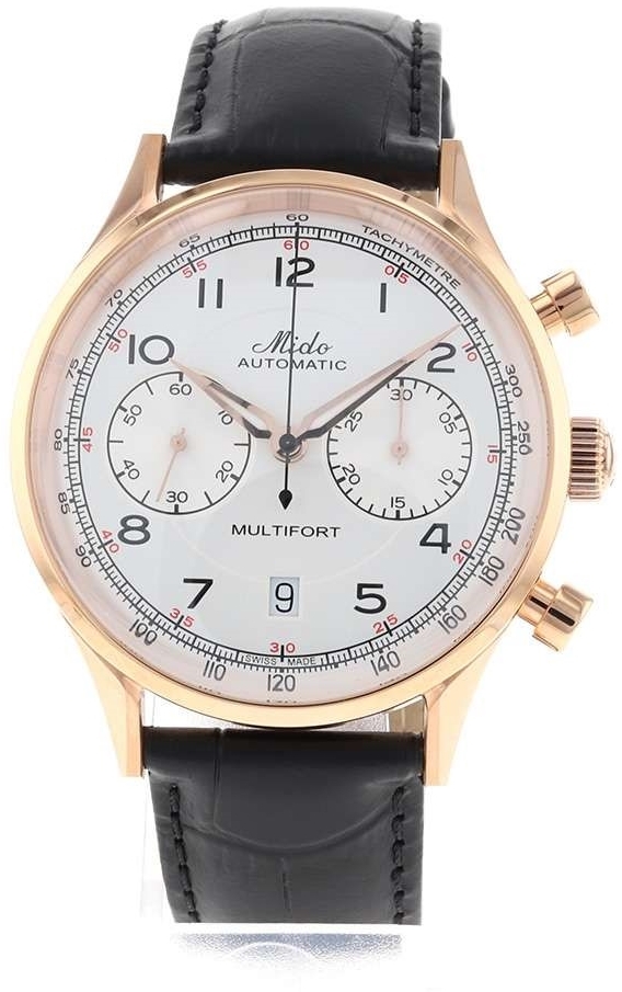 Mido Herrklocka M040.427.36.262.00 Multifort Antikvit/Läder Ø42 mm - Mido